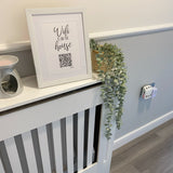 Personalised Wifi Is On The House QR Scan Home Wall Decor Print