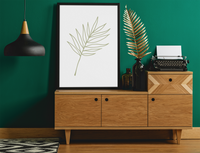 Boho Palm Leaves 2022 Boho Hippie Simple Home Wall Decor Print