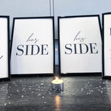 His & Her SIDE Couple Set Of 2 Bedroom Prints