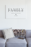 Personalised Family Surname Together Is When We Are Happiest 2022 Simple Home Wall Decor Print