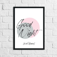 Goodnight Sweet Dreams Children's Room Wall Decor Print