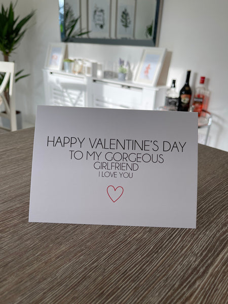 Happy Valentines Gorgeous Valentines Day Funny Humorous Hammered Card & Envelope