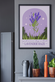 I Just Wanna Stay In That Lavender Haze Minimalist Illustration Home Wall Decor Print