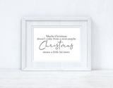 Maybe Christmas Seasonal Wall Home Decor Print