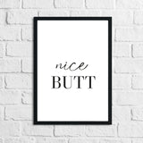 Nice Butt Bathroom Wall Decor Print