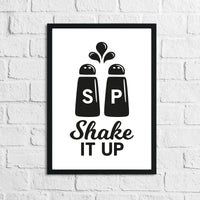 Shake It Up Humorous Kitchen Home Simple Wall Decor Print