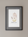 Self Love Boho Boho Hippie Simple Home Wall Decor Print