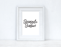 Snuggle Season Autumn Seasonal Wall Home Decor Print