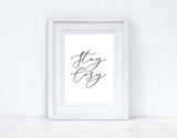 Stay Cosy Calligraphy New Autumn Seasonal Wall Home Decor Print
