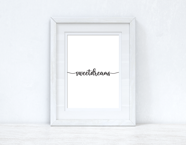 Sweetdreams Line Bedroom Simple Decor Print