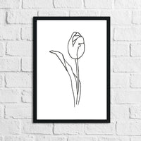 Flower 4 Original Simple Line Work Bedroom Wall Decor Print