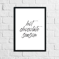 Hot Chocolate Season Original Kitchen Wall Decor Print