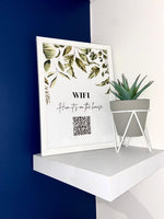 Personalised Wifi Hun Its On The House Wifi QR Scan Home Wall Decor Print