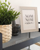 Nom Nom Nom Kitchen Simple Wall Decor Print