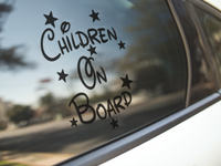 Children On Board Star Window Sticker